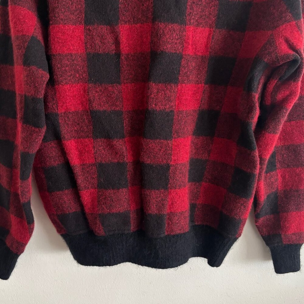 $698 Polo Ralph Lauren Skeet Buffalo Plaid Wool Shawl Collar Cardigan - Medium - Picture 12 of 12